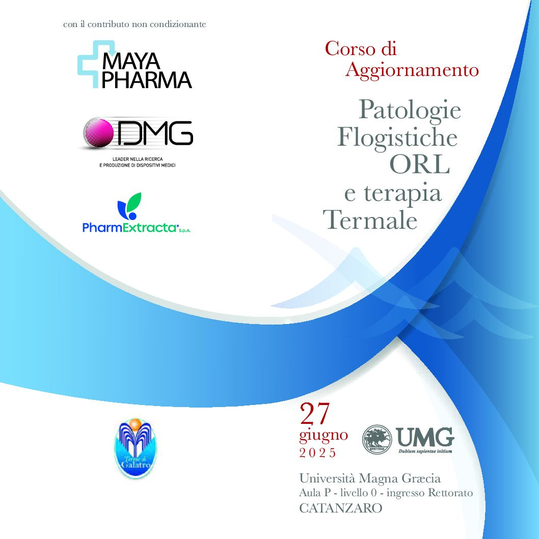CORSO DI AGGIORNAMENTO Patologie Flogistiche ORL e terapia Termale