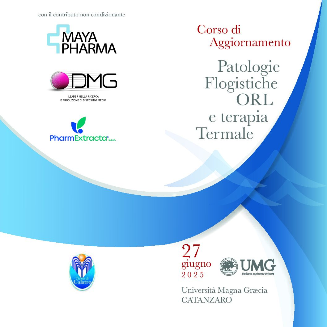 CORSO DI AGGIORNAMENTO Patologie Flogistiche ORL e terapia Termale
